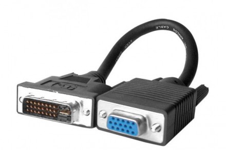 Adaptateur DVI-I/VGA HD 15 F (cable 15 cm)