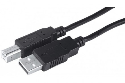 Cordon USB 2.0 type AB M/M High speed noir - 3m