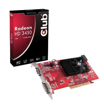 Club 3D Radeon™ HD 3450 512 Mo AGP