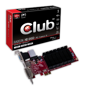 Club 3D Radeon HD 6450 1Go Passive