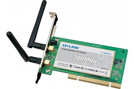Carte PCI WiFi TP-Link 802.11n 300MBPS MiMo 2T2R 2 antennes