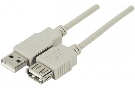 Cordon USB2 type A M/F - 2.00 m