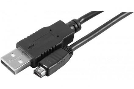Cordon USB type A Male / Mini USB 4 pts Male Hirose - 2.00 m