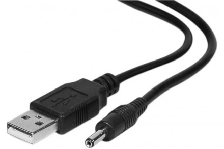Cordon d'alimentation USB (type A) vers jack 3,5-1,35mm - 1M