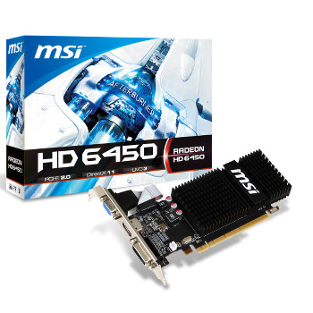 MSI Radeon 6450 Passive - 2 Go (DDR3)