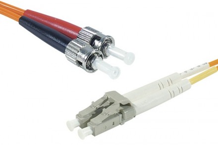 Cordon fibre optique ST/LC 62,5/125 - 1.00 m