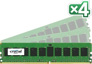 64GB Kit (16GBx4) DDR4-2133 ECC UDIMM Dual Ranked