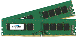 8GB Kit (4GBx2) DDR4 PC4-17000 Unbuffered NON-ECC 1.2V