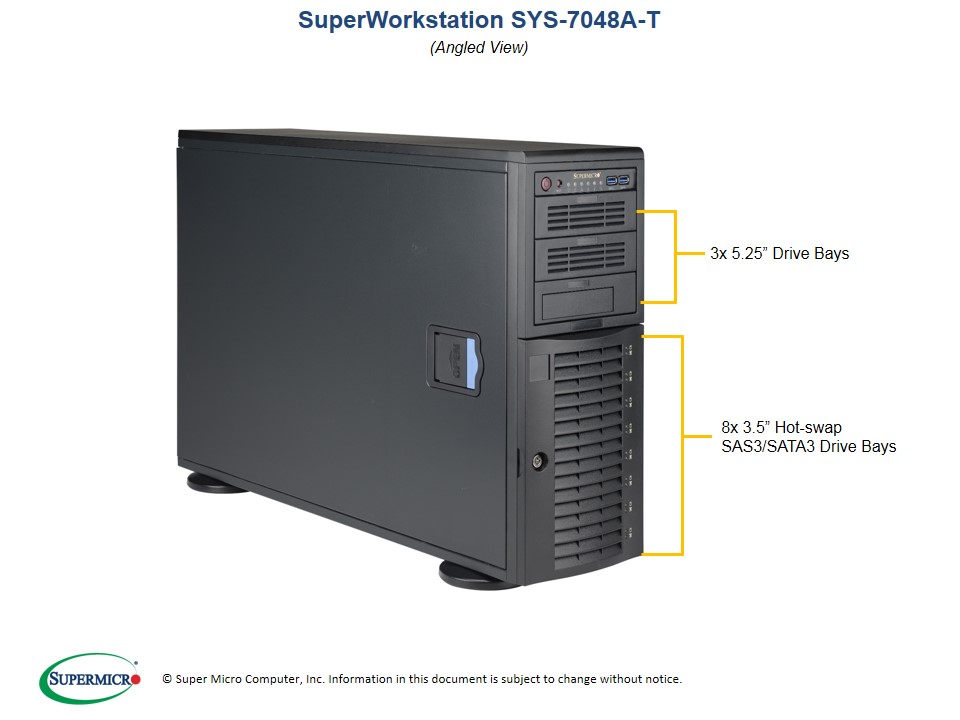 SuperWorkstation 7048A-T Dual Socket R3 (LGA 2011)